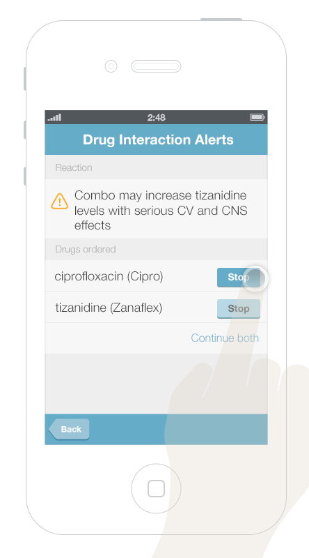 Stopping Cipro calls up next drug-drug alert.