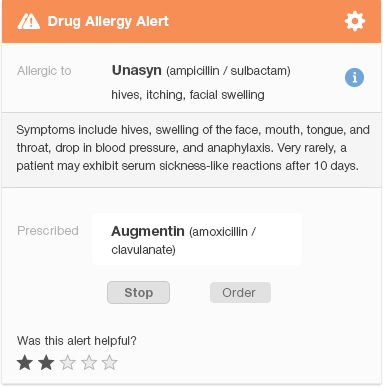 Offer Feedback about the Usefulness of Particular Drug Alerts